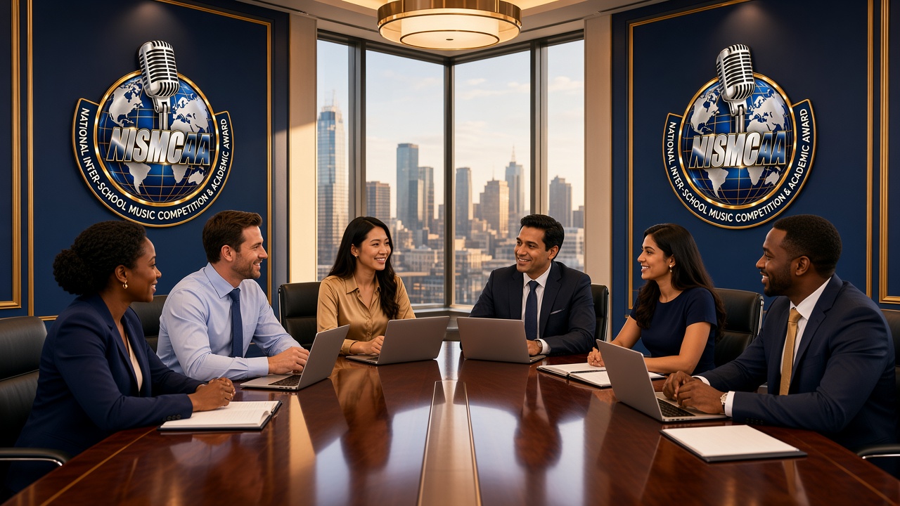 Business meeting in a conference room